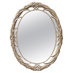 Vintage Coastal Washed Blades Mirror