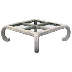 Table basse Vintage Coastal Washed Pencil Reed