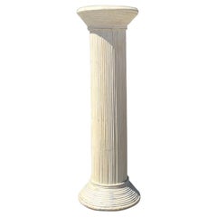 Pedestal Vintage Coastal Washed Pencil Reed