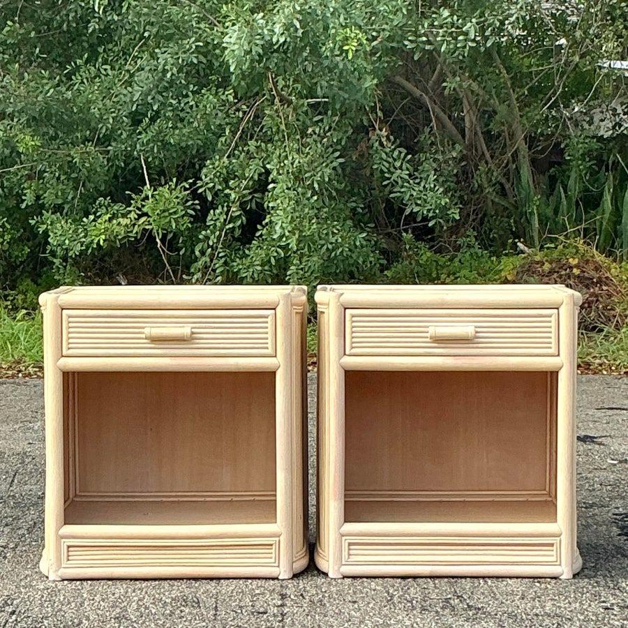 Elevate your coastal-inspired interior with this exquisite Vintage Washed Rattan Dresser. Featuring a beautifully washed rattan exterior, this piece combines timeless craftsmanship with modern functionality. Its eight spacious drawers provide ample