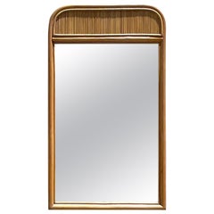 Vintage Coastal Waterfall Pencil Reed Mirror