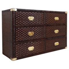 Vintage Küsten gewebt Rattan Kommode - 20.