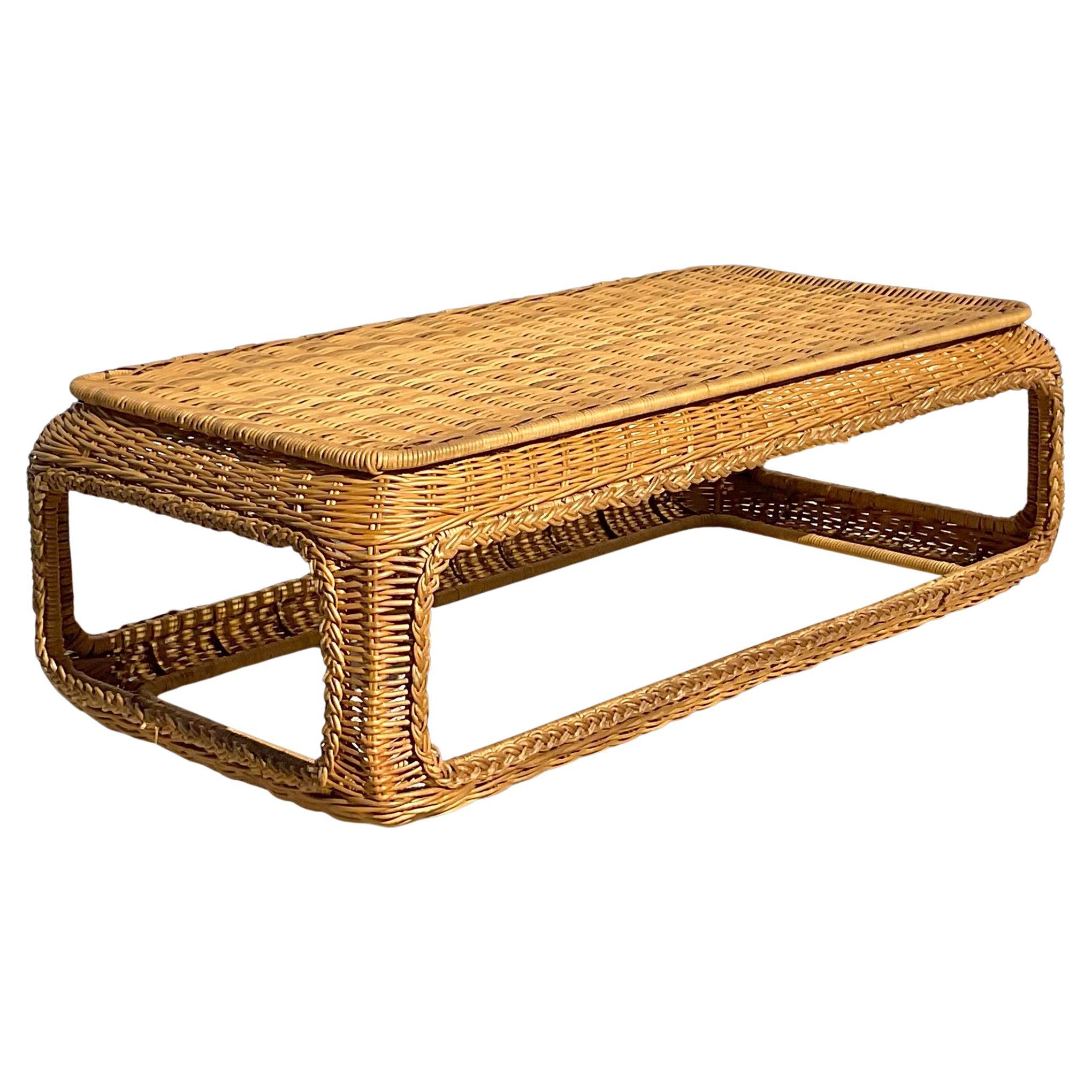 Rattan Coffee and Cocktail Tables 354 For Sale at 1stDibs wicker