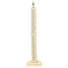 Vintage Coastal Woven Rattan Floor Lamp