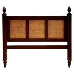 Vintage Coastal Woven Rattan Queen Headboard