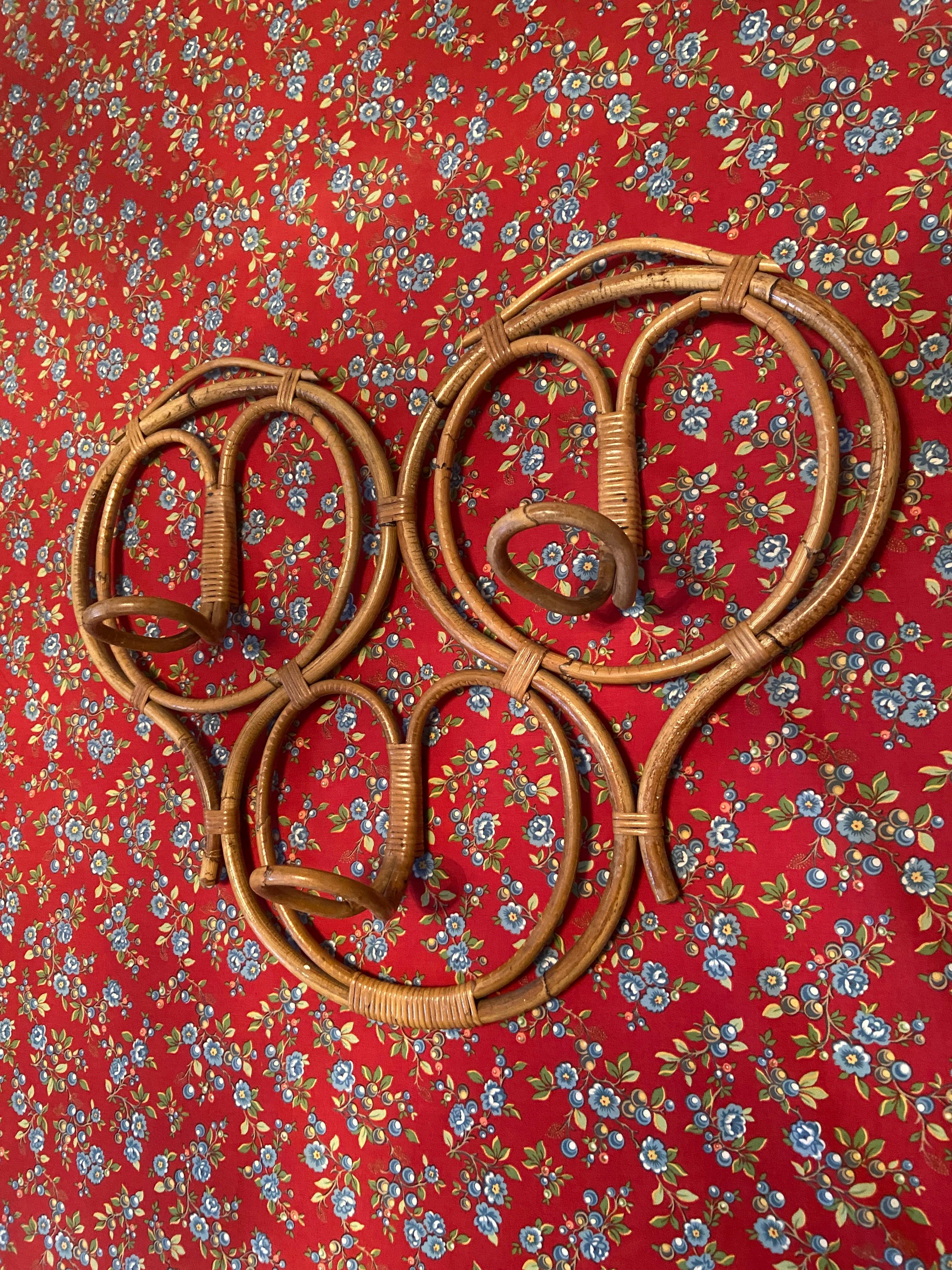 Vintage Coat Hanger in Bamboo, France, 20th Century For Sale 2