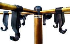 Vintage-Mantelbügel aus Messing, Design Studio Tetrarch für Valenti, 1960er Jahre