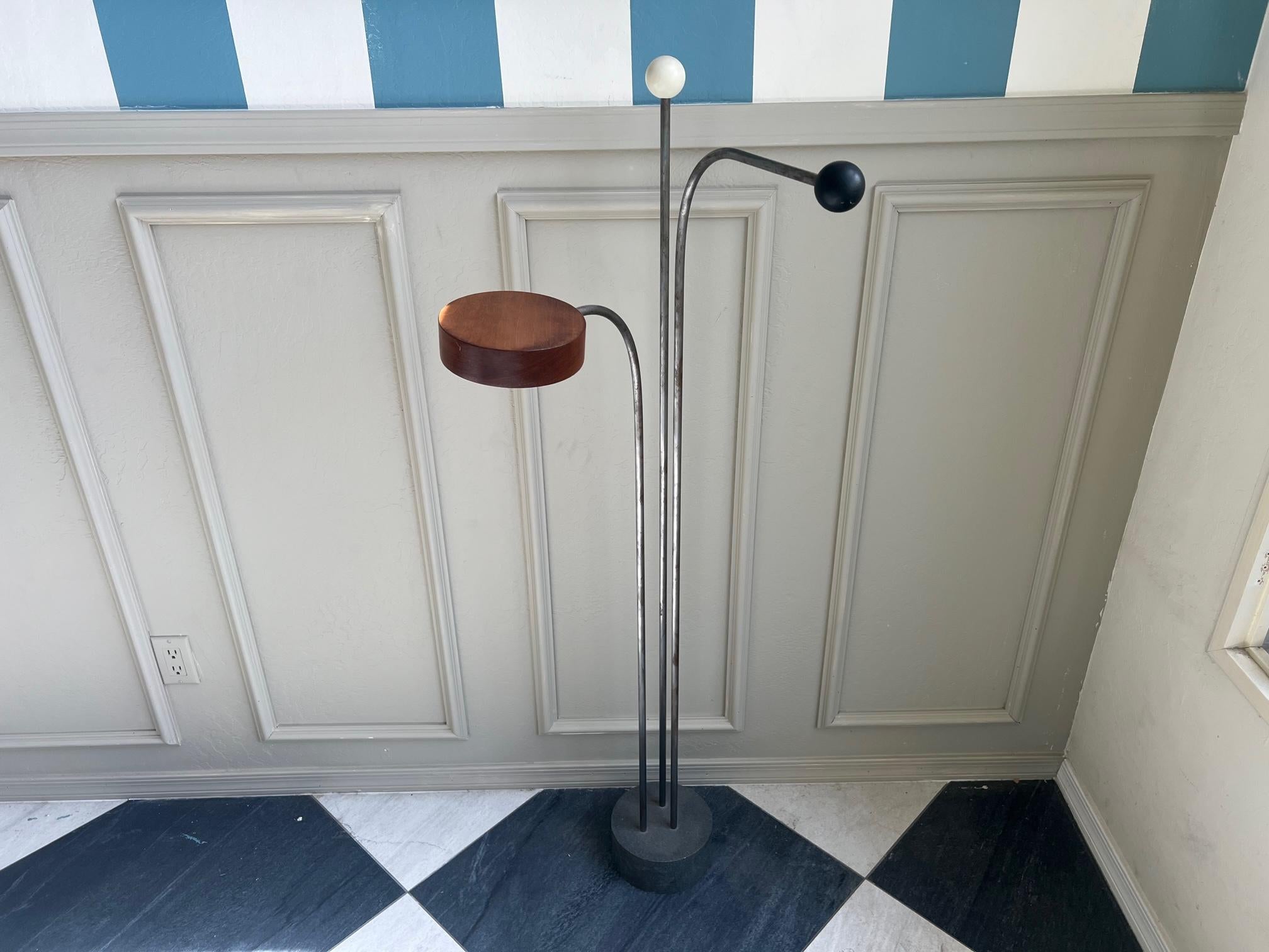 very cool artistic 1980s hat / coat rack 
post modern or mid century modern design 
great vintage condition 
wear from age and use
