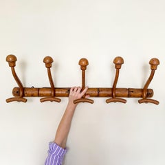 Vintage Coat Hooks  Coat Rack  Wood Hangers