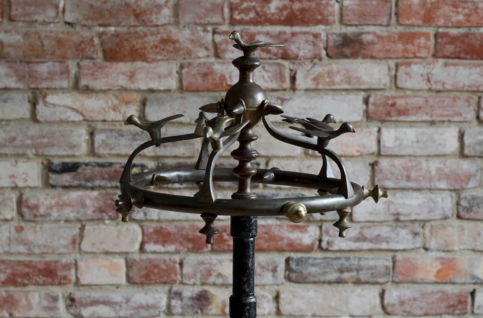 Mid-20th Century Vintage Coat Rack, Cast Iron & Brass, Early 20th Century For Sale