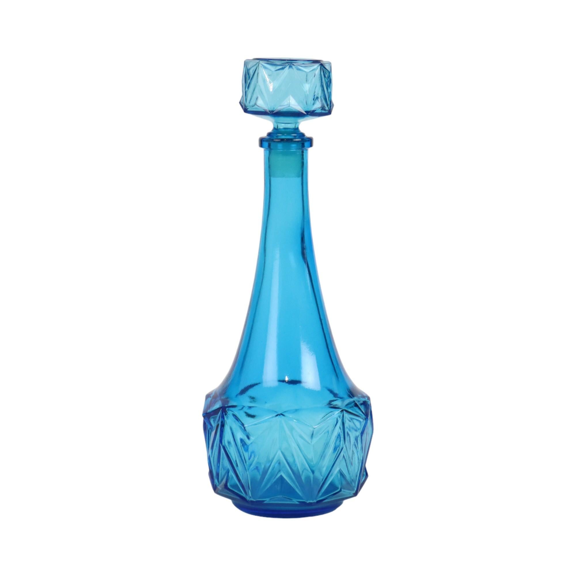 Carafe bleu cobalt 0,5L fabriqué en Belgique en vente 1