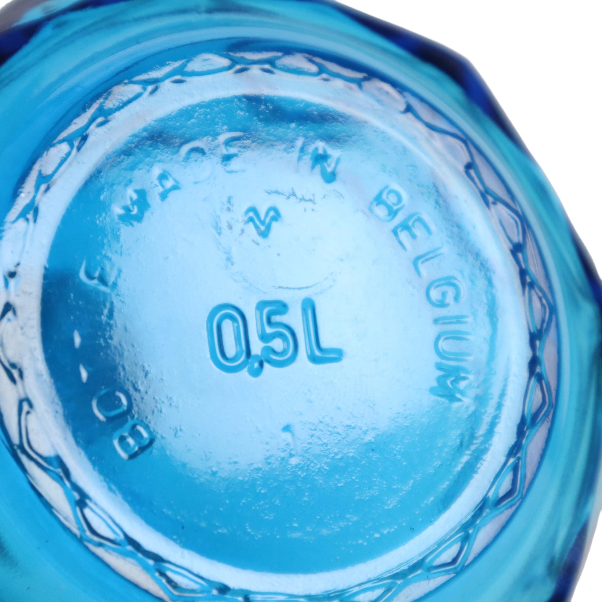 Carafe bleu cobalt 0,5L fabriqué en Belgique en vente 3