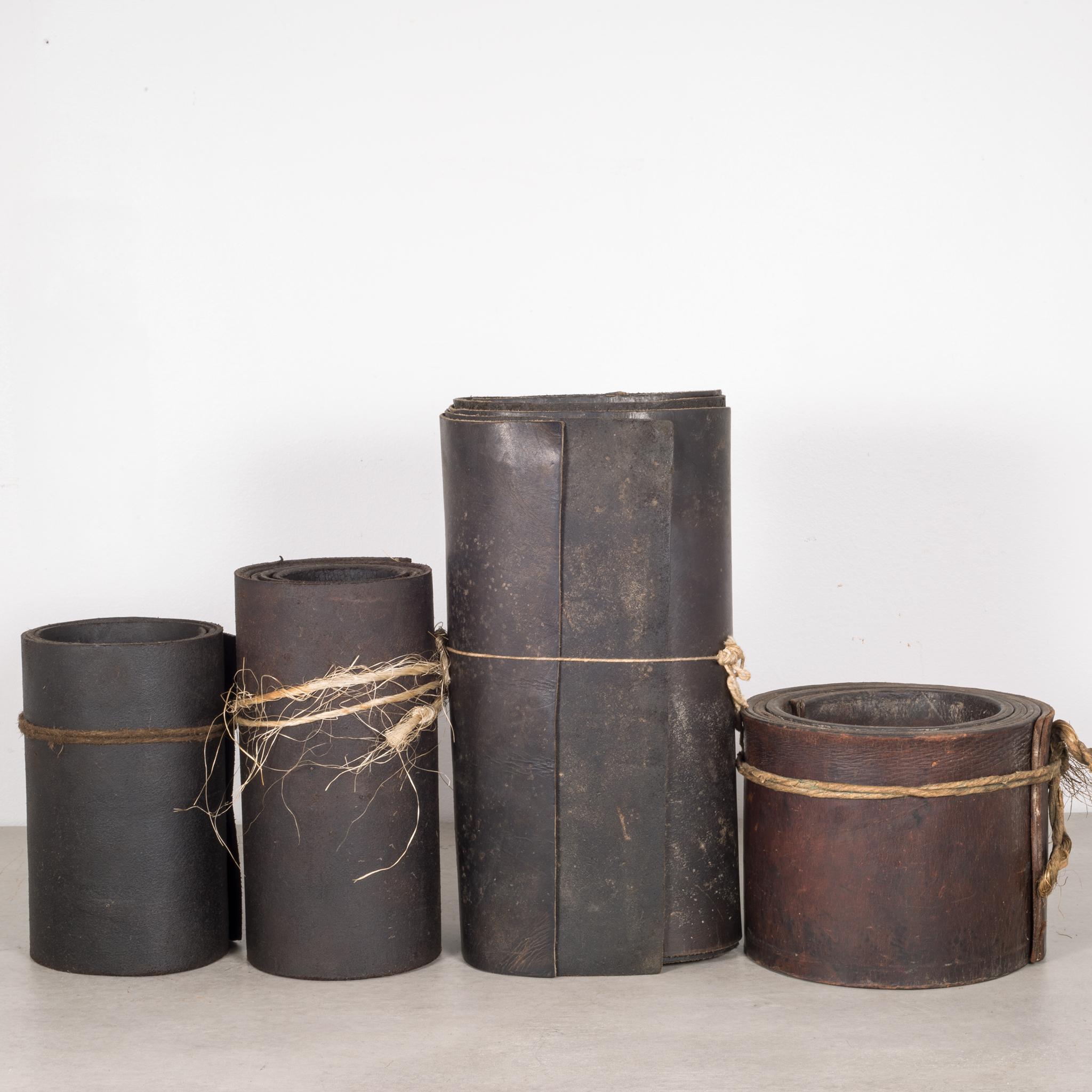 20th Century Vintage Cobbler Shop Leather Rolls, circa 1920-1940
