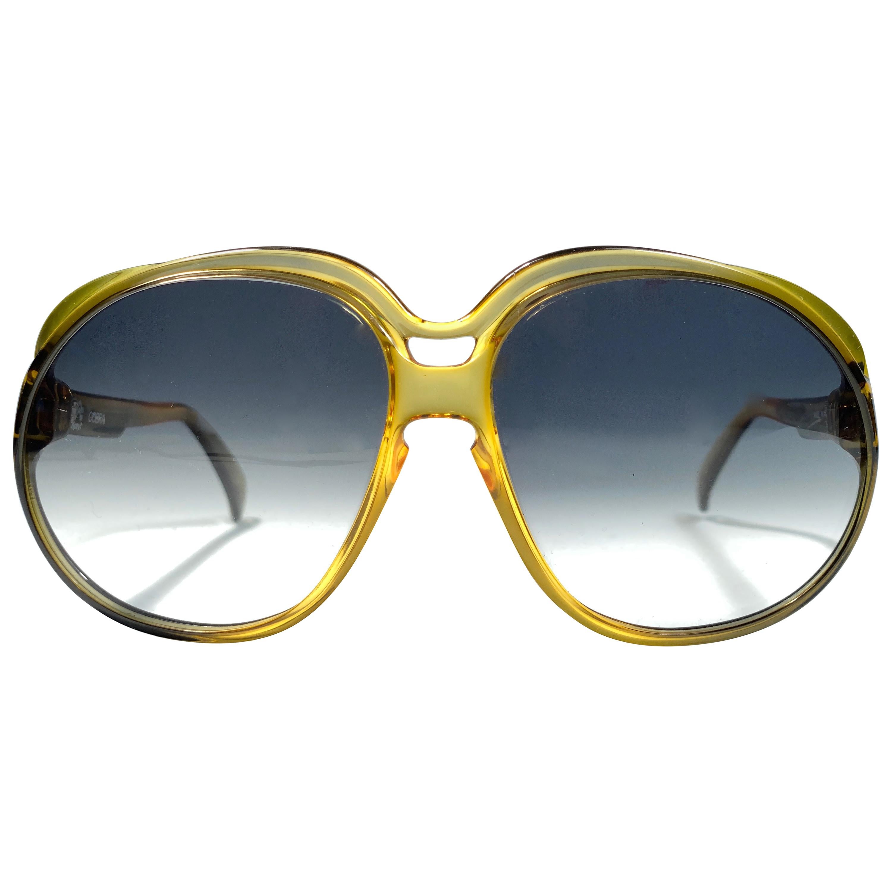  Vintage Cobra Optyl Ombre 3031 Oversized Optyl Sunglasses