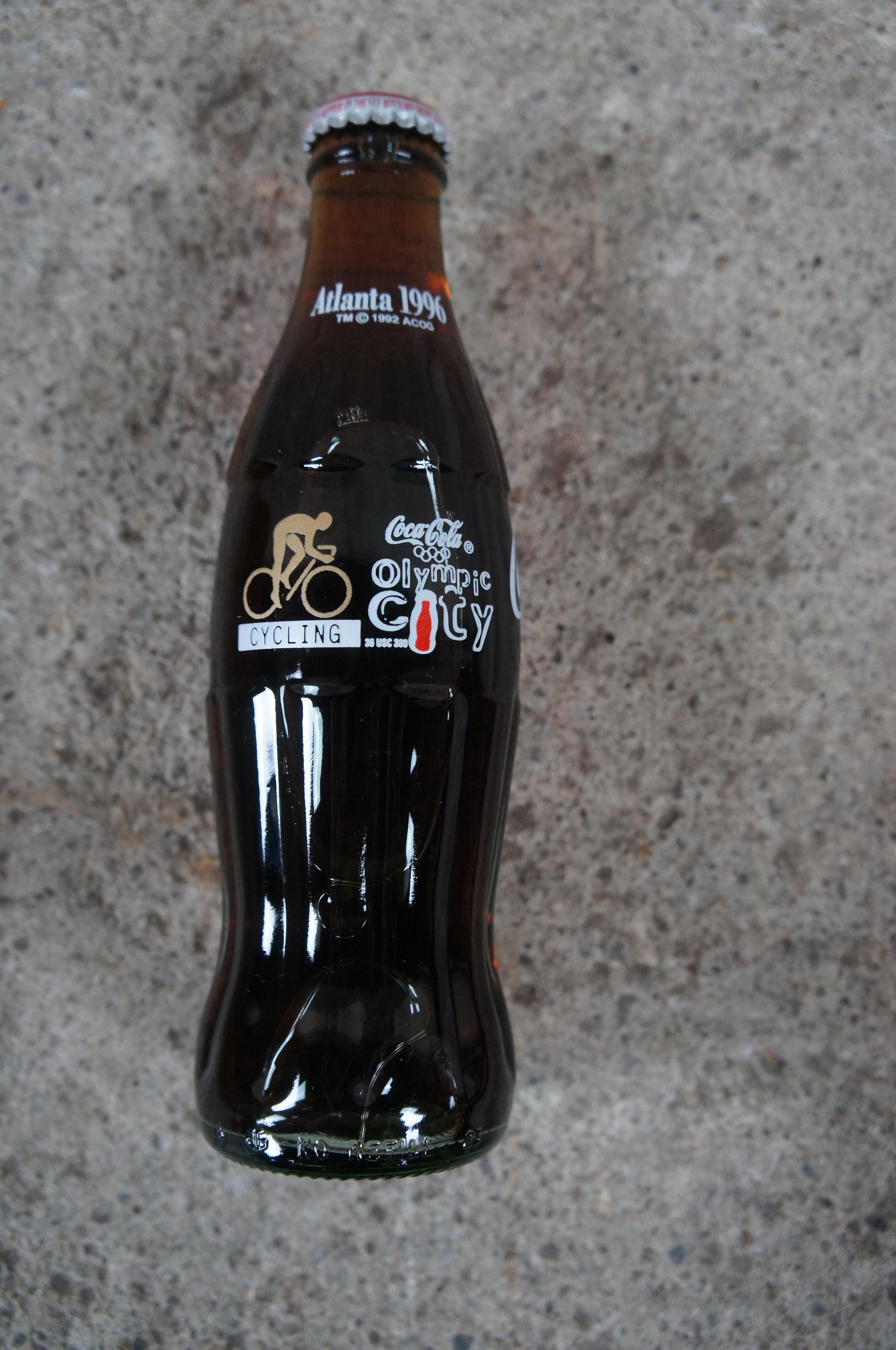 Vintage Coca Cola 1996 Olympische Stadt Komplettes Sammler-Kake-Flaschen-Set 15