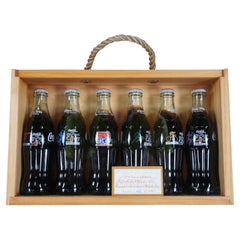 Vintage Coca Cola 1996 Olympic City Complete Collector Coke Bottle Set 15" (Jeu de bouteilles de Coca Cola)