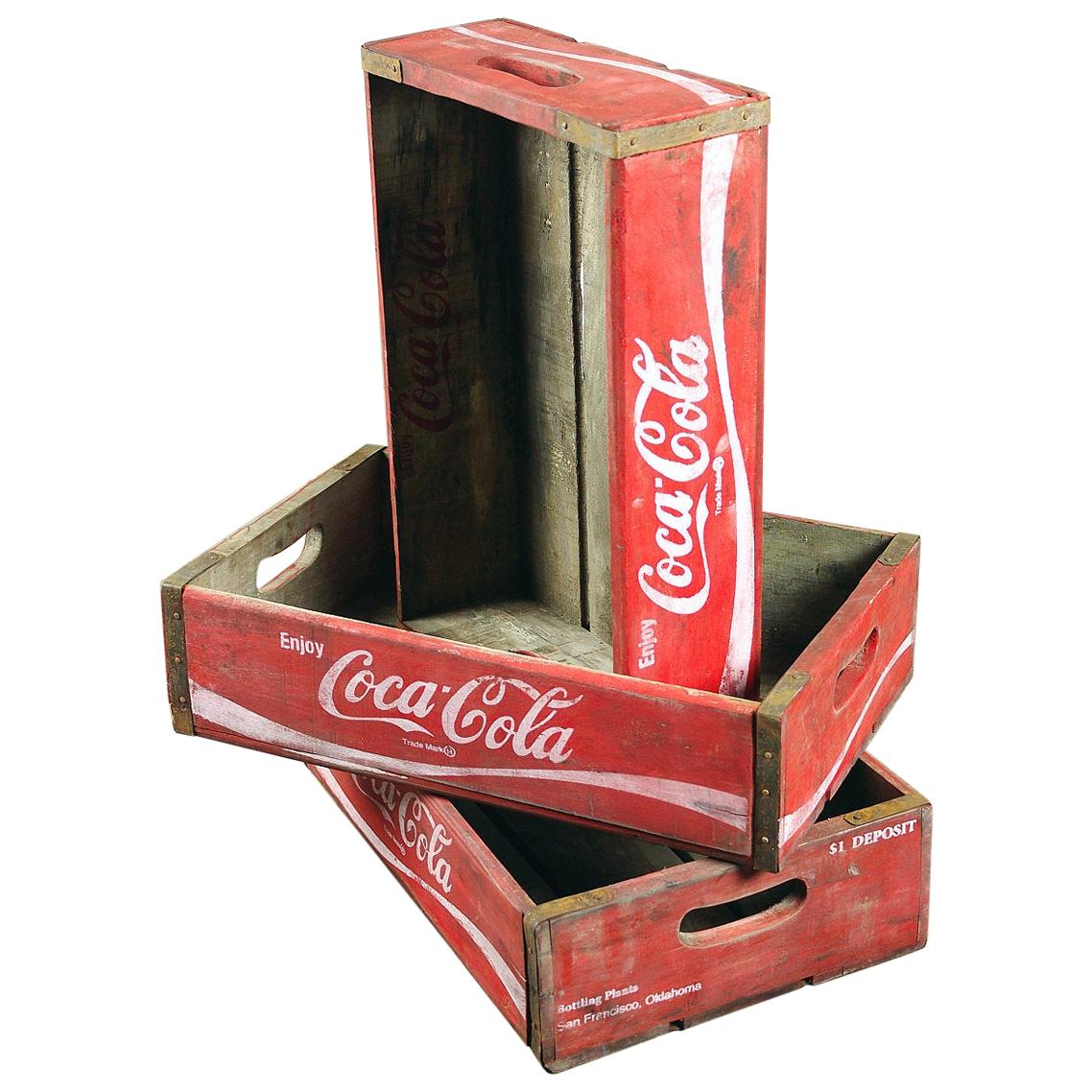 Vintage Coca Cola Coke Storage Crates, 20th Century For Sale at 1stDibs