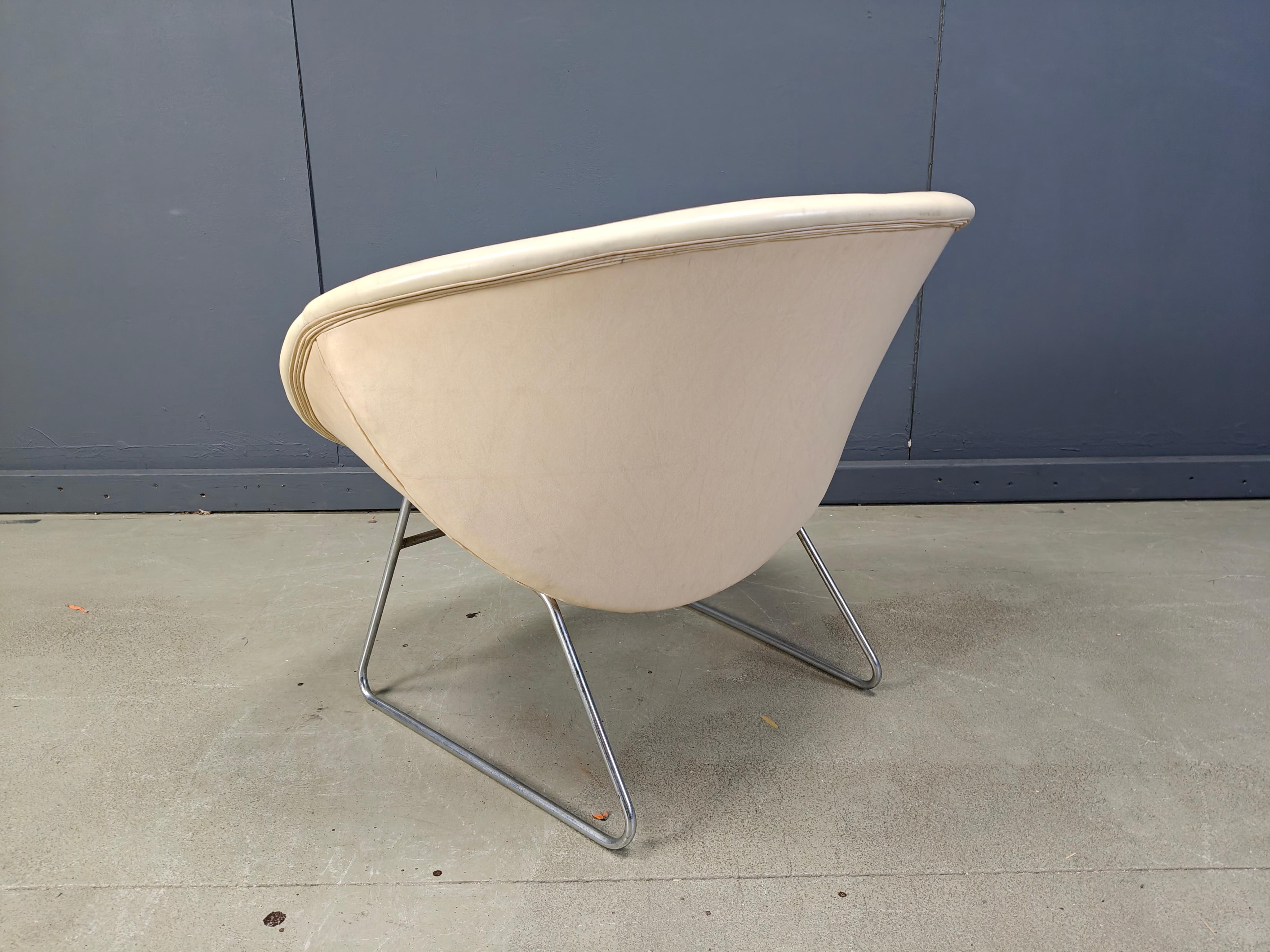 Silla Vintage Cocco de Rudolf Wolf para Rohé Noordwolde, años 60 Holandés en venta