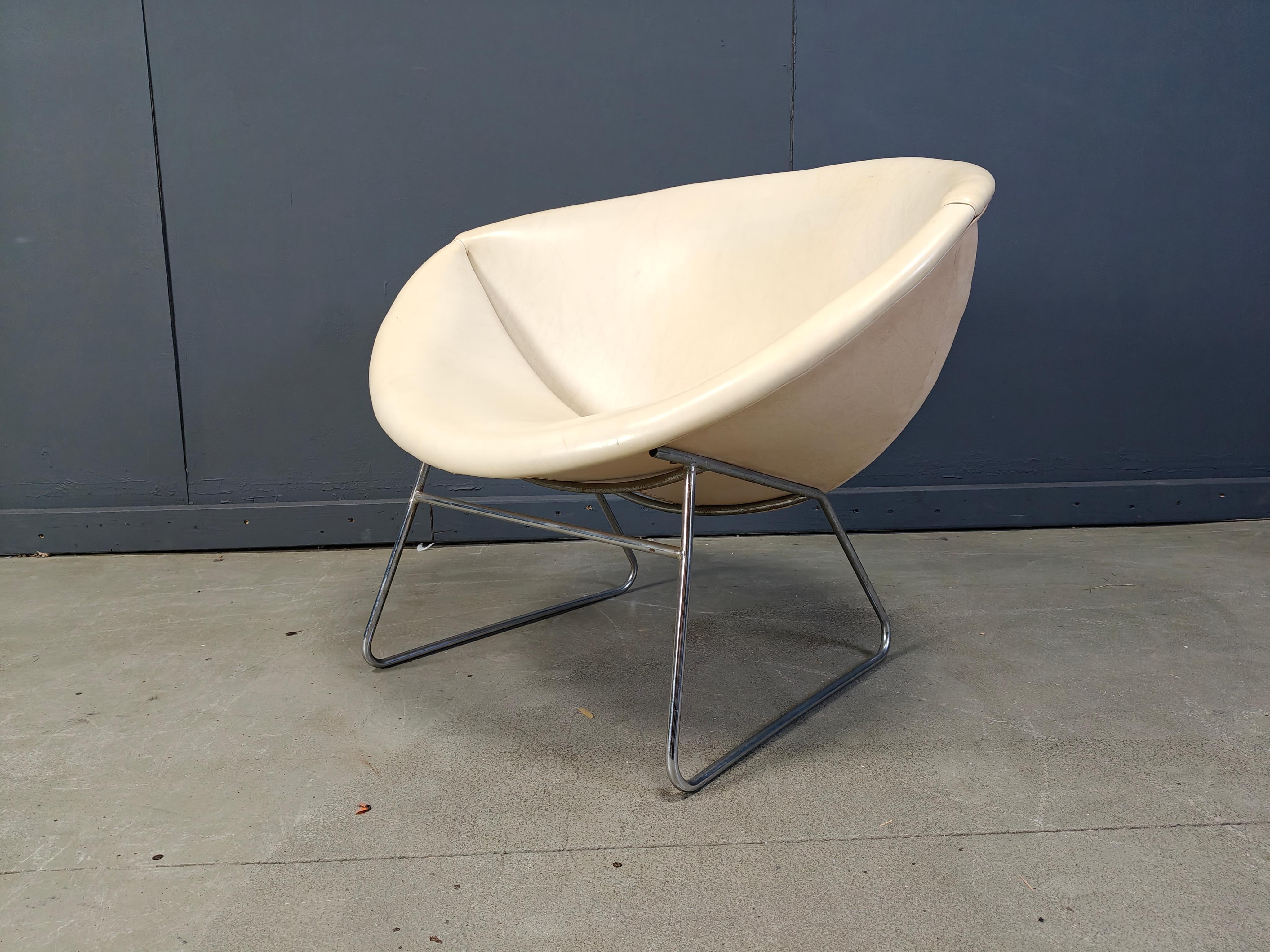 Silla Vintage Cocco de Rudolf Wolf para Rohé Noordwolde, años 60 en venta 1