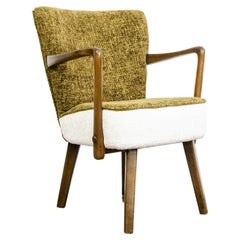 Gold Vintage Mid-Century Chic Cocktail Armchair, 1950s