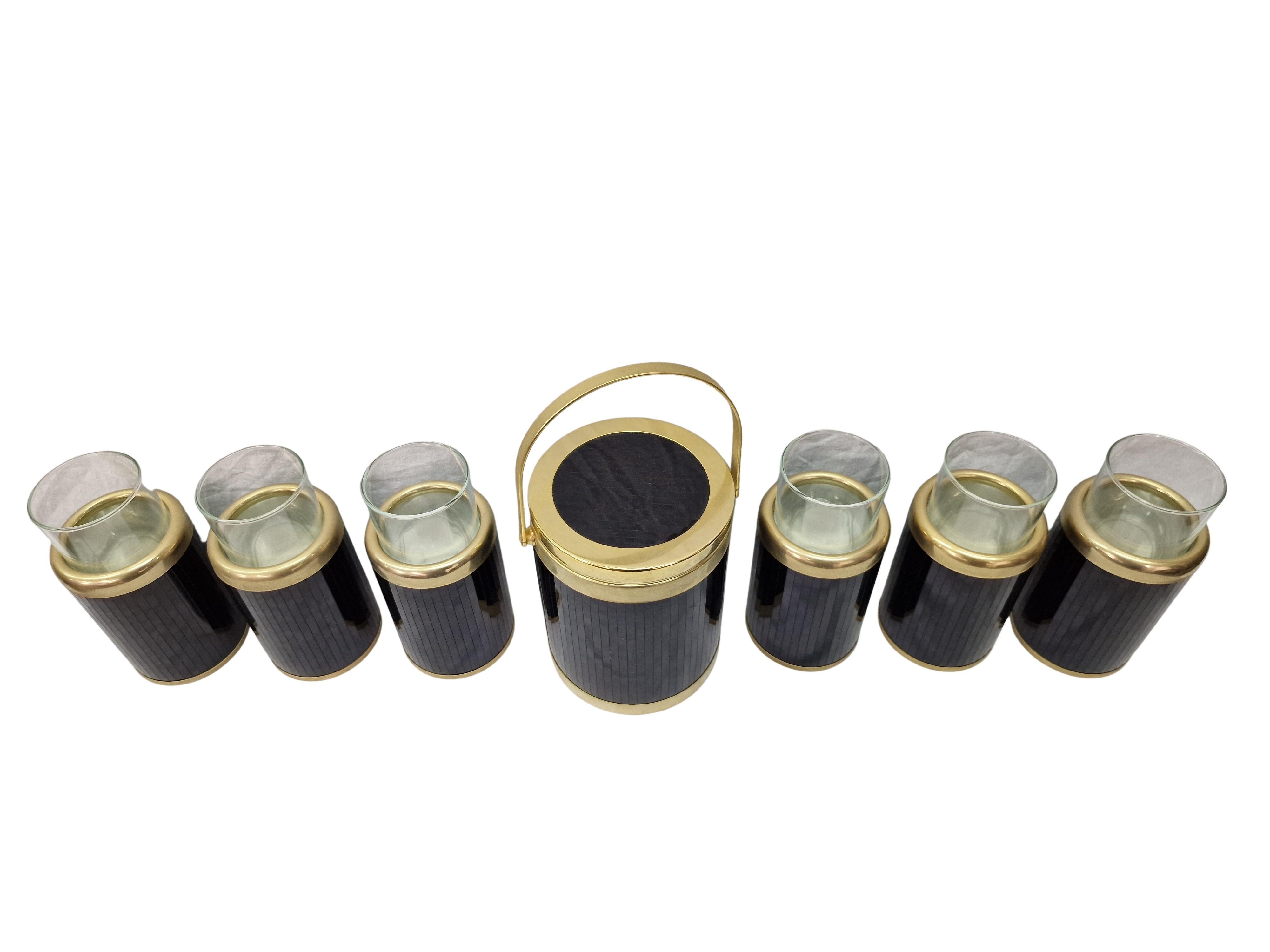 Vintage Cocktail Barware Accessories Set, famous Glasette by Lidian, 1970s Italy For Sale 7