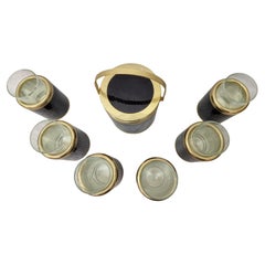 Vintage Cocktail Barware Accessories Set, famous Glasette by Lidian, 1970s Italy
