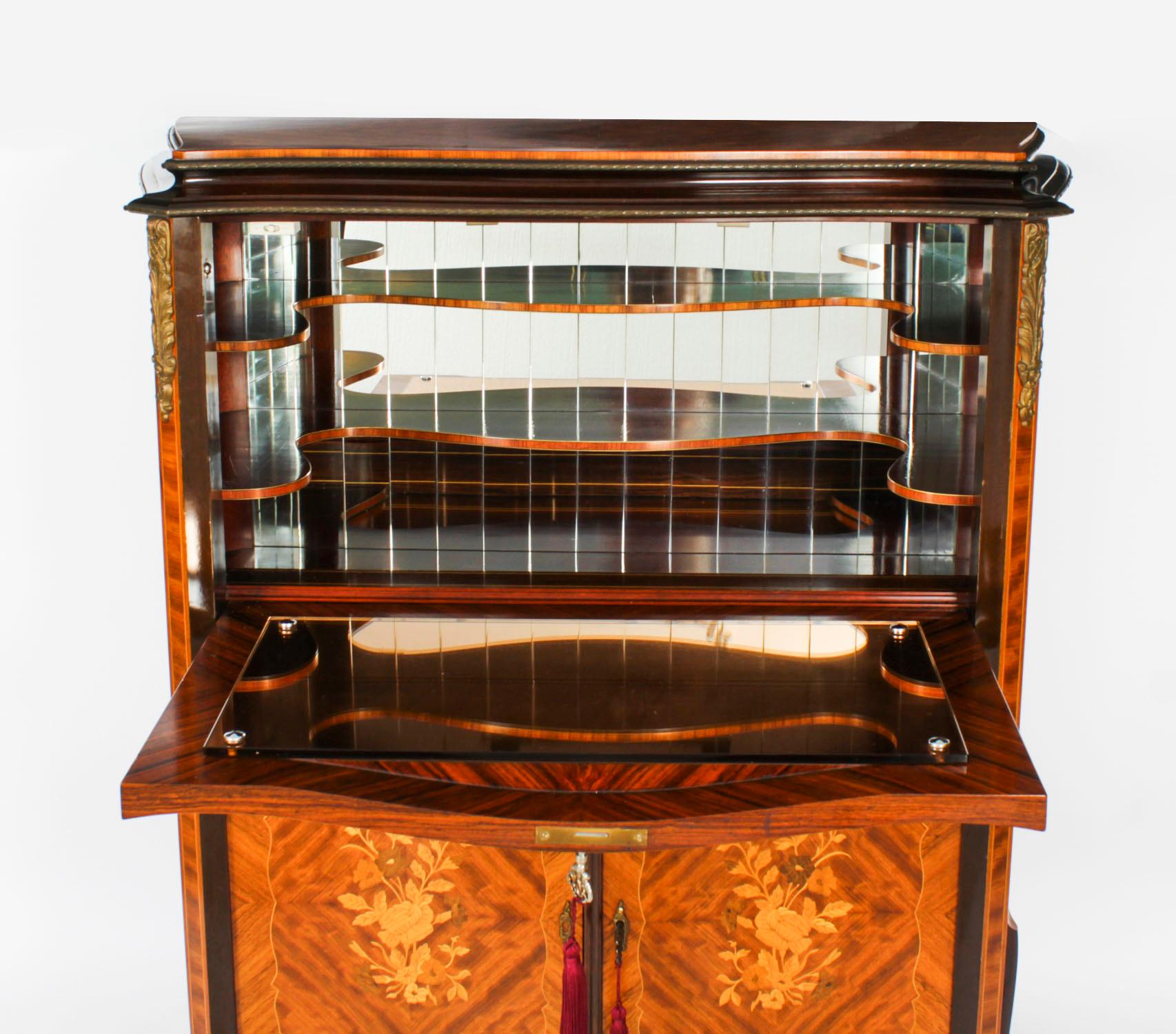 Vintage Cocktail Drinks Bar Cabinet Epstein Mid 20th Century For Sale 12