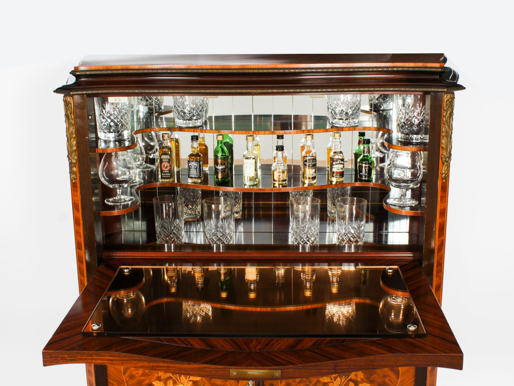 British Vintage Cocktail Drinks Bar Cabinet Epstein Mid 20th Century For Sale