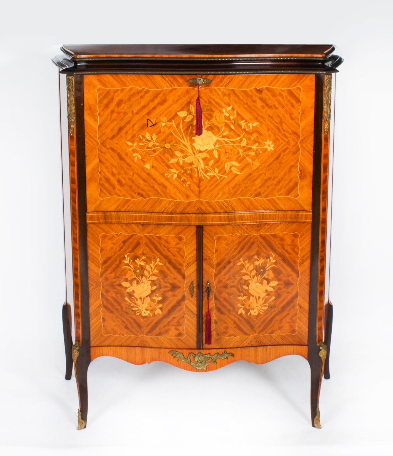 Vintage Cocktail Drinks Bar Cabinet Epstein Mid 20th Century In Good Condition For Sale In London, GB