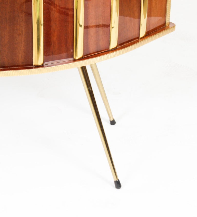 Vintage Cocktail Drinks Bar Wine Bar Dry Bar and 2 Stools 20th