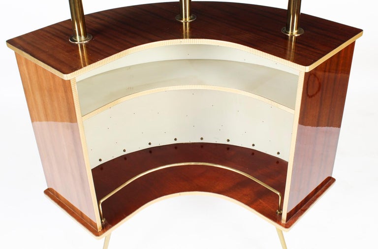 Vintage Cocktail Drinks Bar Wine Bar Dry Bar and 2 Stools 20th