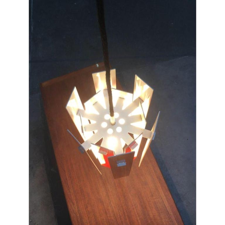 Lámpara colgante de cóctel vintage de Henning Rehhof para Fog & Mørup, años 70 en venta 3