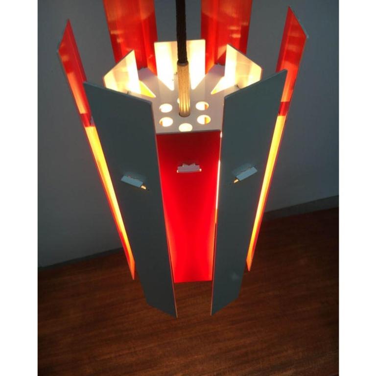 Lámpara colgante de cóctel vintage de Henning Rehhof para Fog & Mørup, años 70 Metal en venta