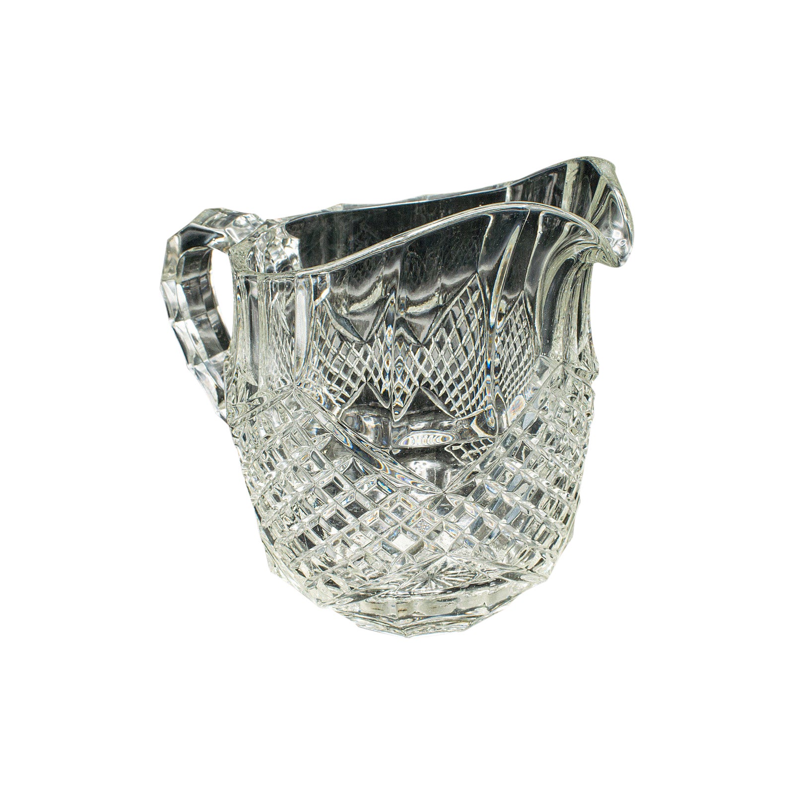 Vintage Cocktail Ausgießer, Englisch, geschliffenes Glas, Punschkrug, Mitte des Jahrhunderts, CIRCA 1960 im Angebot