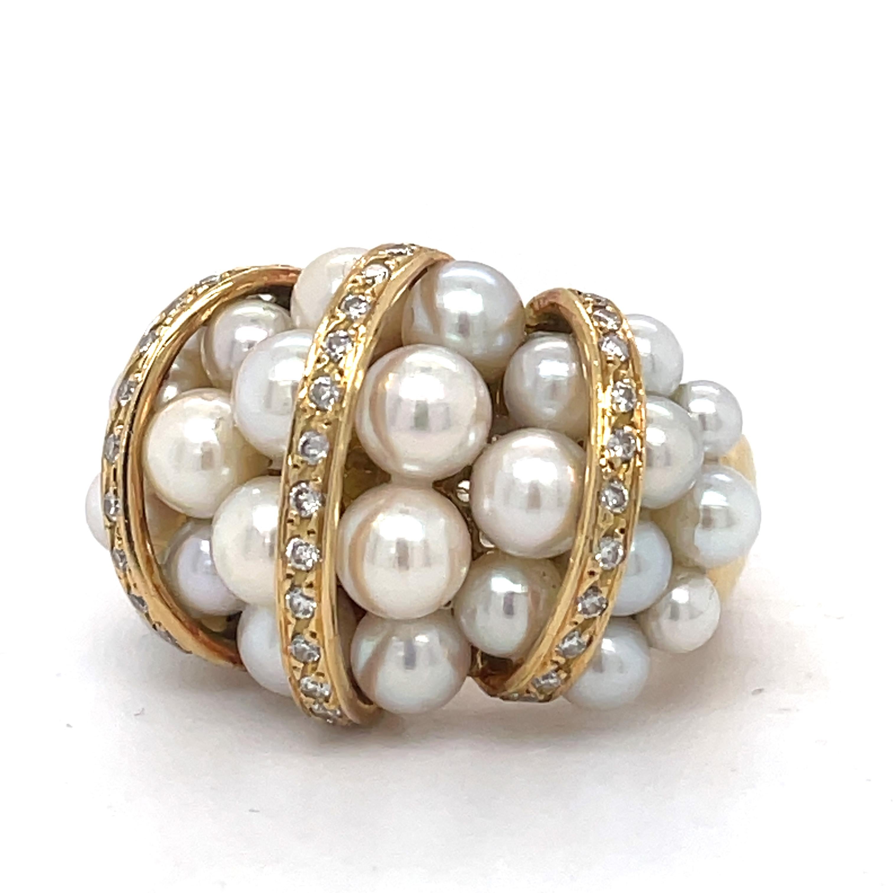 Jewelry Material: Yellow Gold 18k (the gold has been tested by a professional)

Total Carat Weight: 0.5ct (Approx.)

Total Metal Weight: 16.8g

Size: 5.5 US \ 16.10mm (inner diameter)



Grading Results:

Stone Type: Pearl
Shape: round
Stones