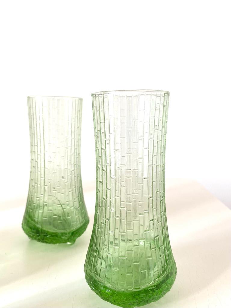 Vintage Green Glass Cocktail Set, Italy 1960s For Sale 1
