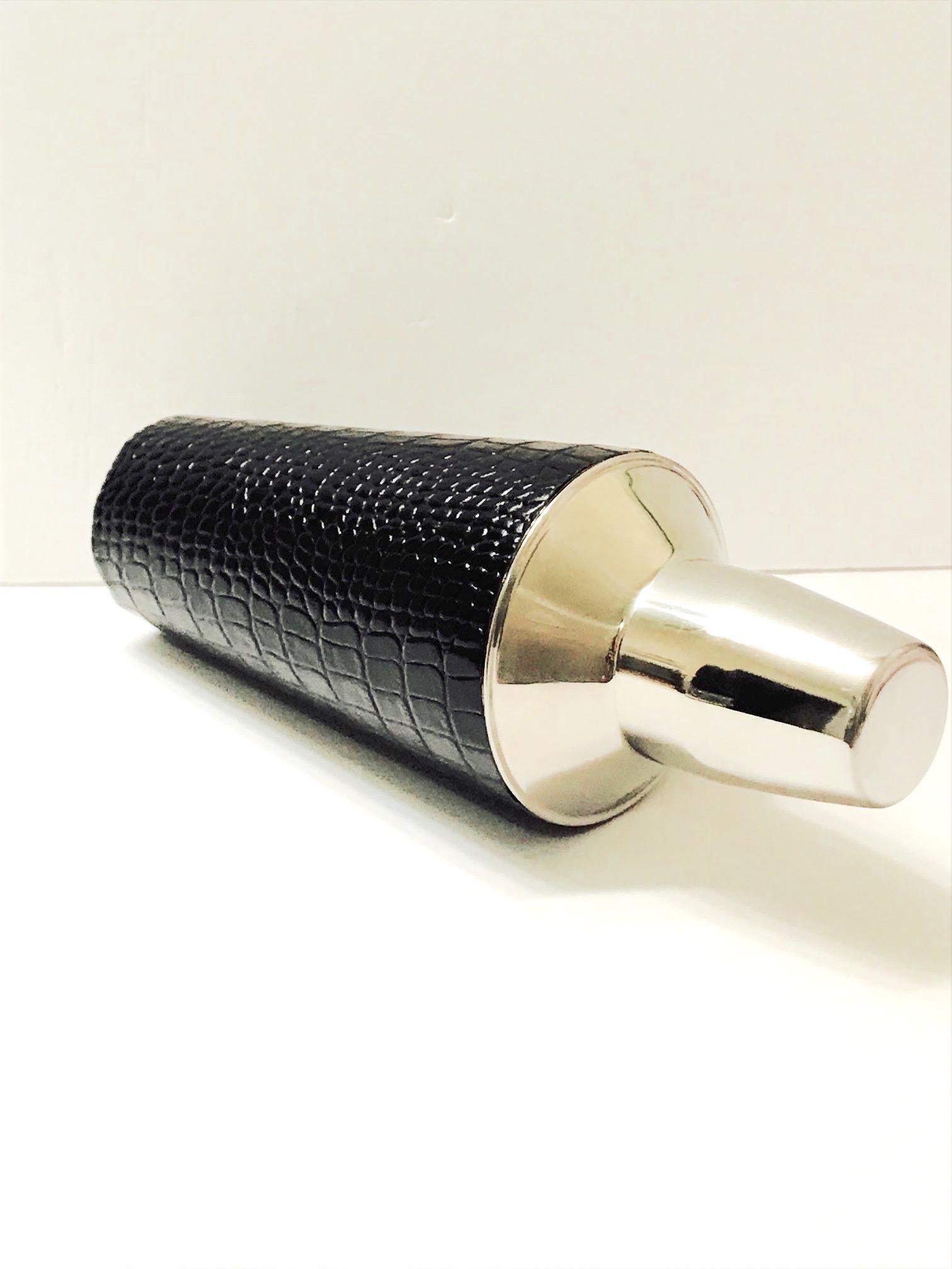 leather cocktail shaker