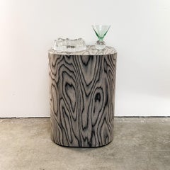 Vintage Cocktail Table With Ettore Sottsass Veneer Side Table Postmodern 80s