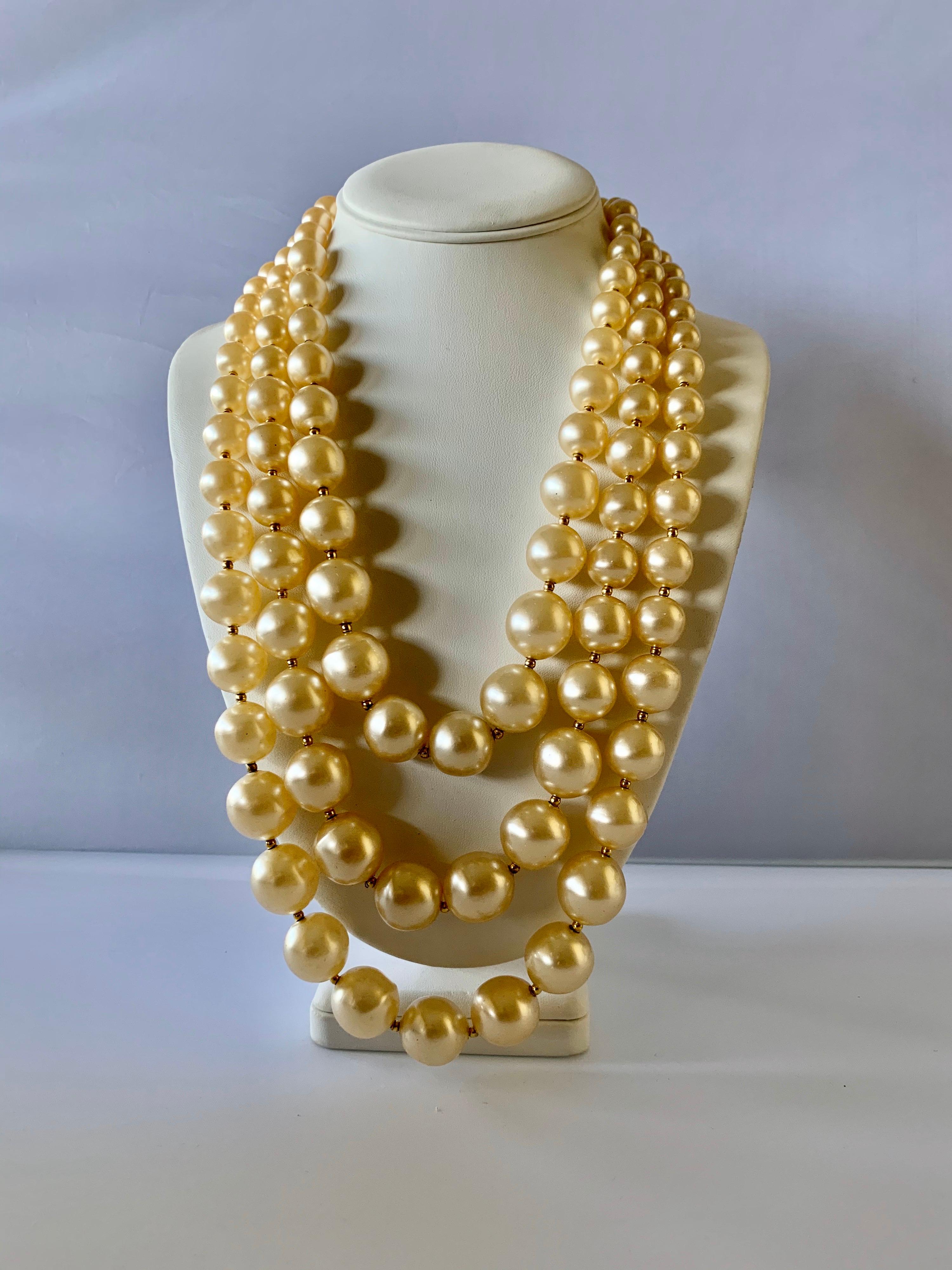 coco chanel long necklace