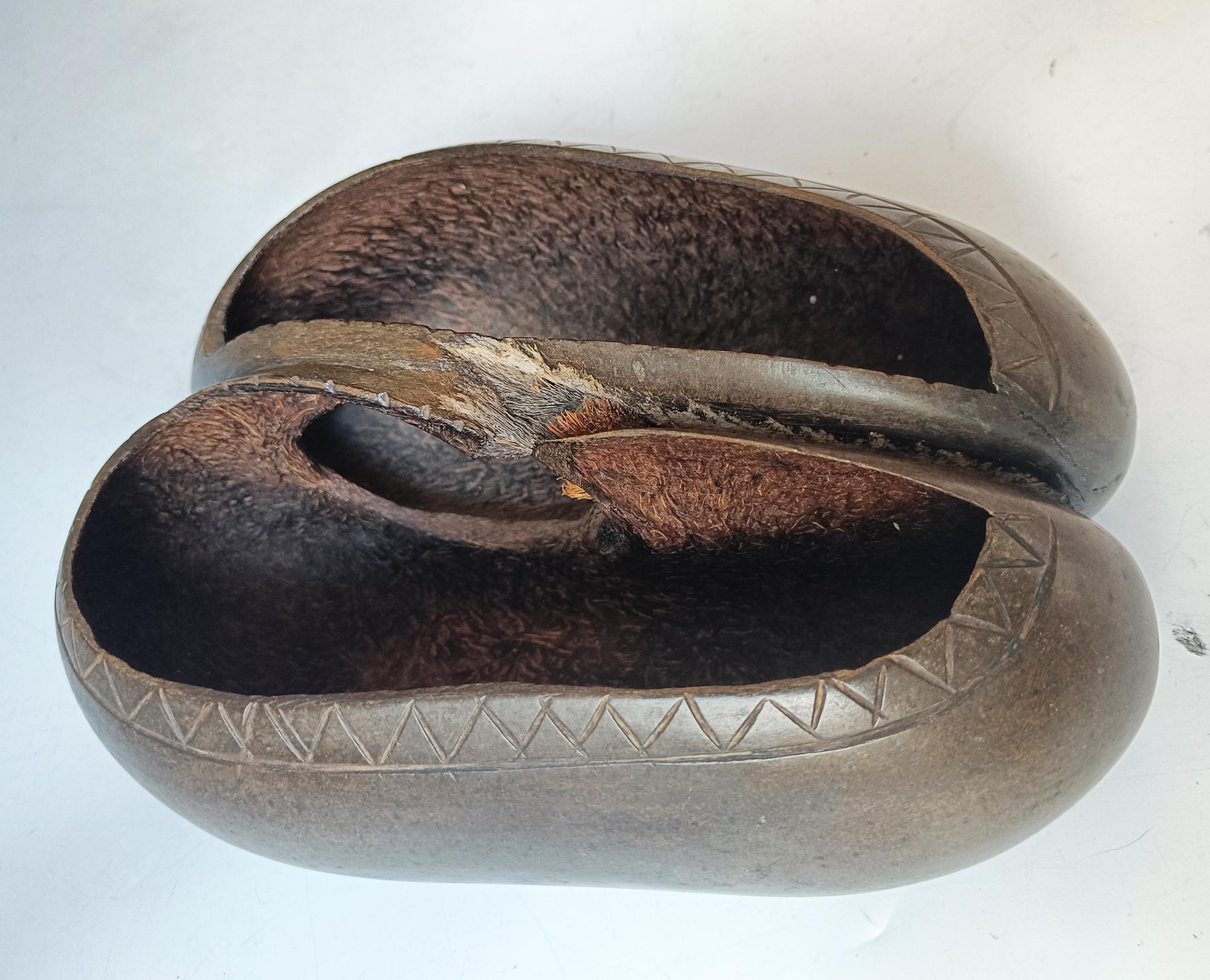 Vintage Coco de mer Behälter dekorative Kunst Deko (Handgefertigt) im Angebot