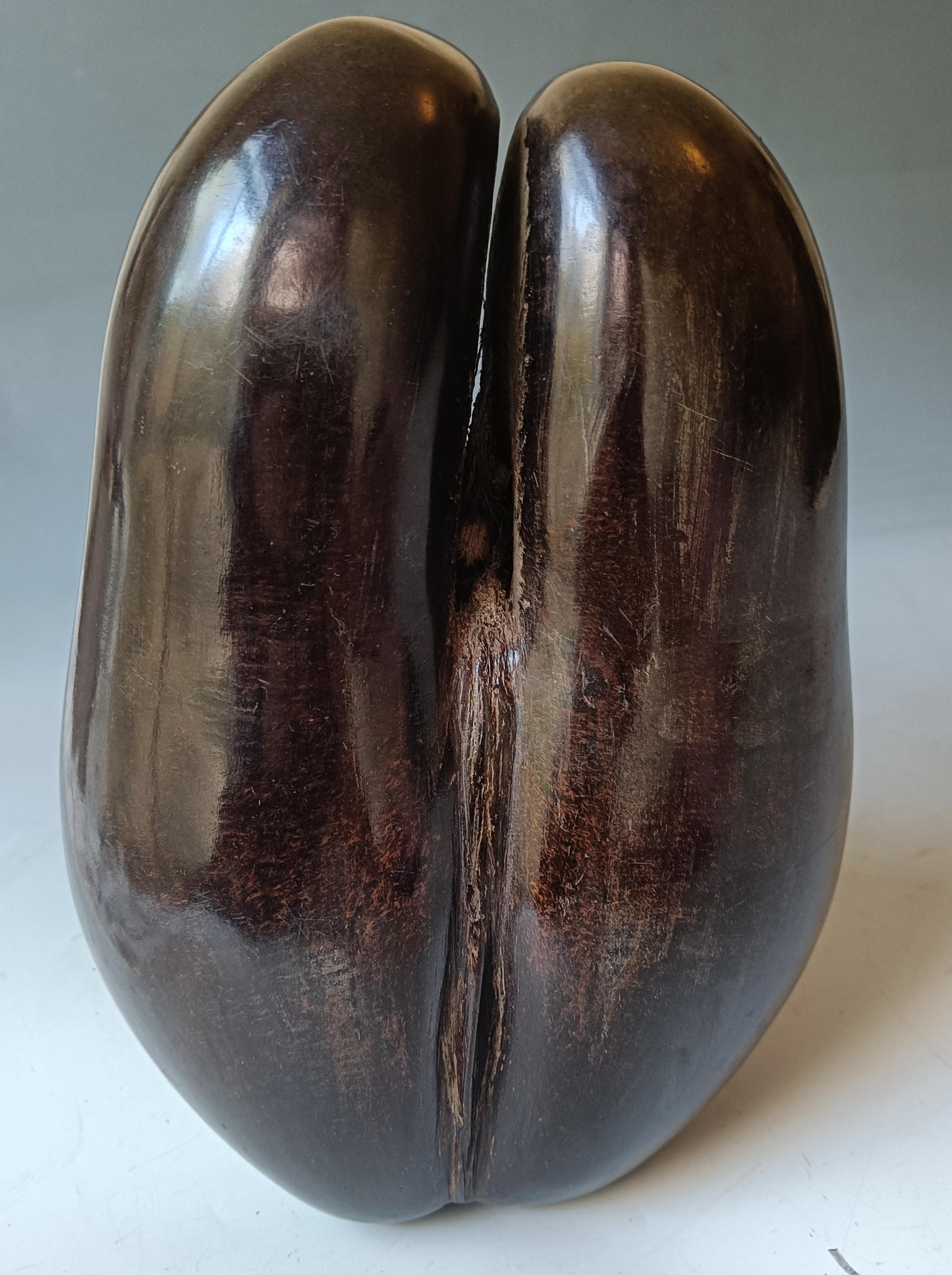 Vintage Coco de mer Behälter dekorative Kunst Deko im Zustand „Starke Gebrauchsspuren“ im Angebot in London, GB