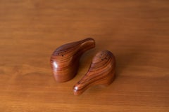 Set de salière et poivrière en cocobolo par Don Shoemaker