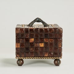 Vintage Coconut Shell Box