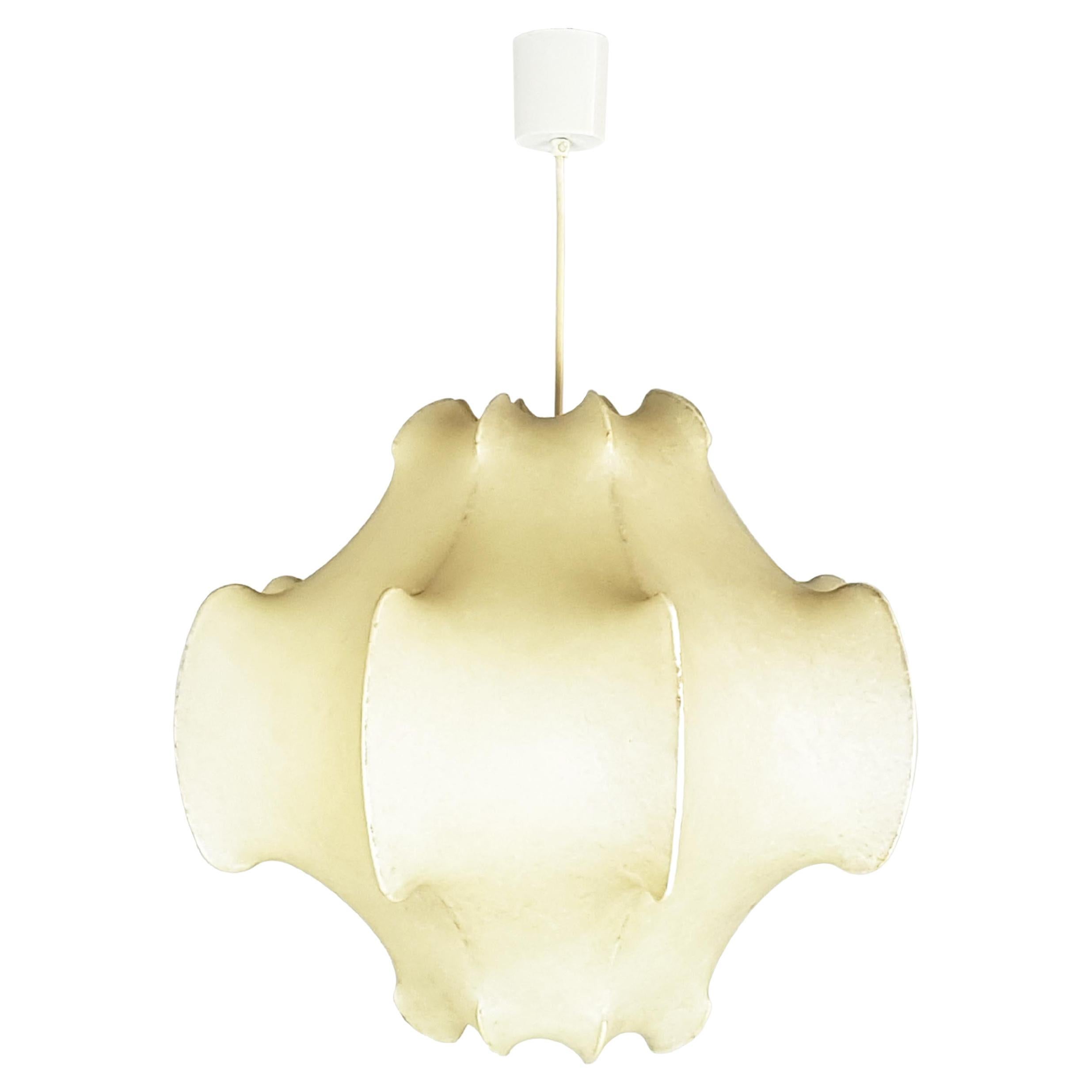 Vintage Cocoon Pendant lamp in the style of Castiglioni Brothers/ Flos, 1960s