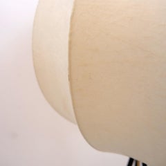 Vintage Cocoon Tripod Floor Lamp with Brass Accents, 1960s