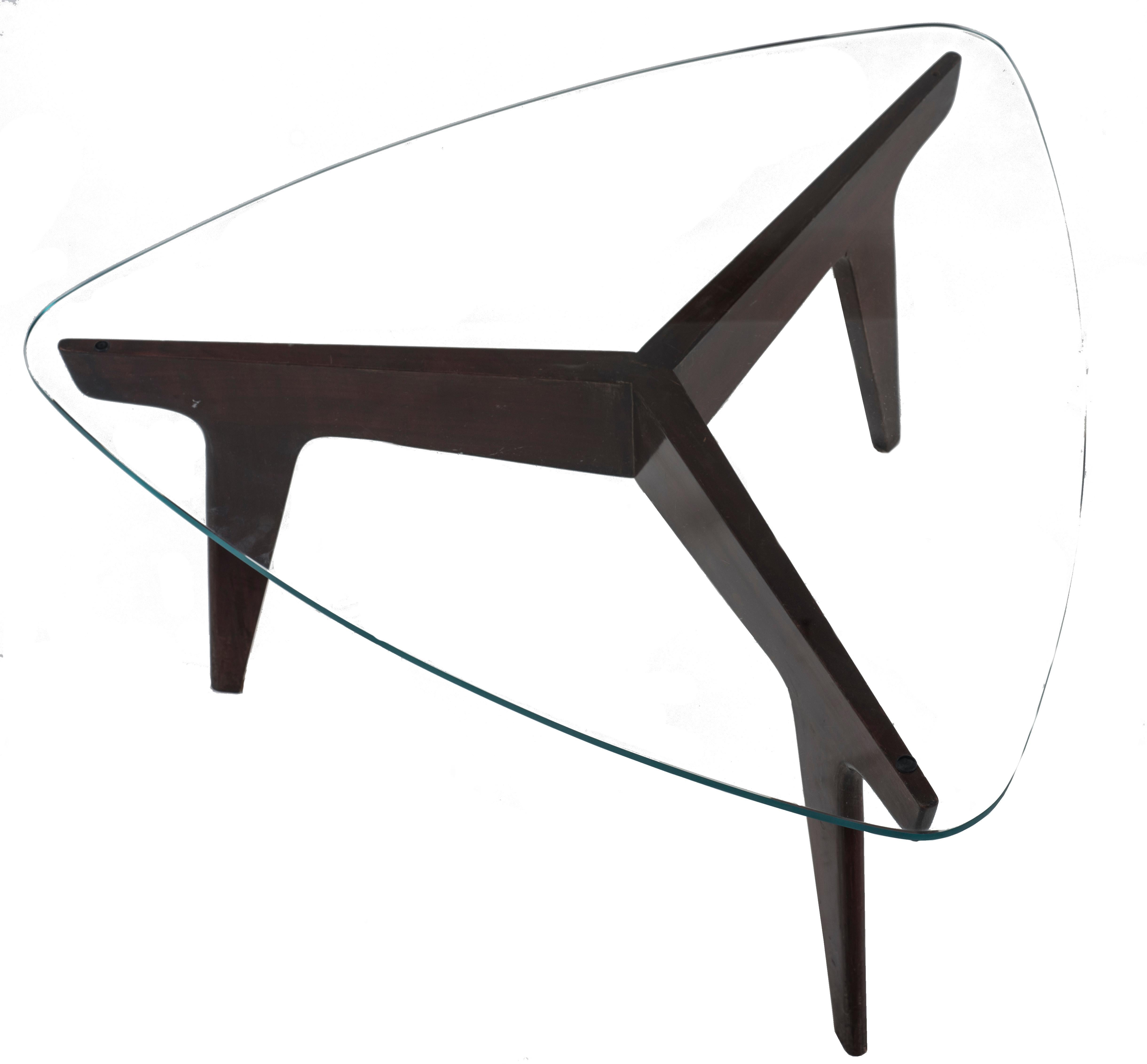 Couchtisch im Vintage-Stil von Gio Ponti, Italien, 1950er Jahre im Zustand „Gut“ im Angebot in Roma, IT