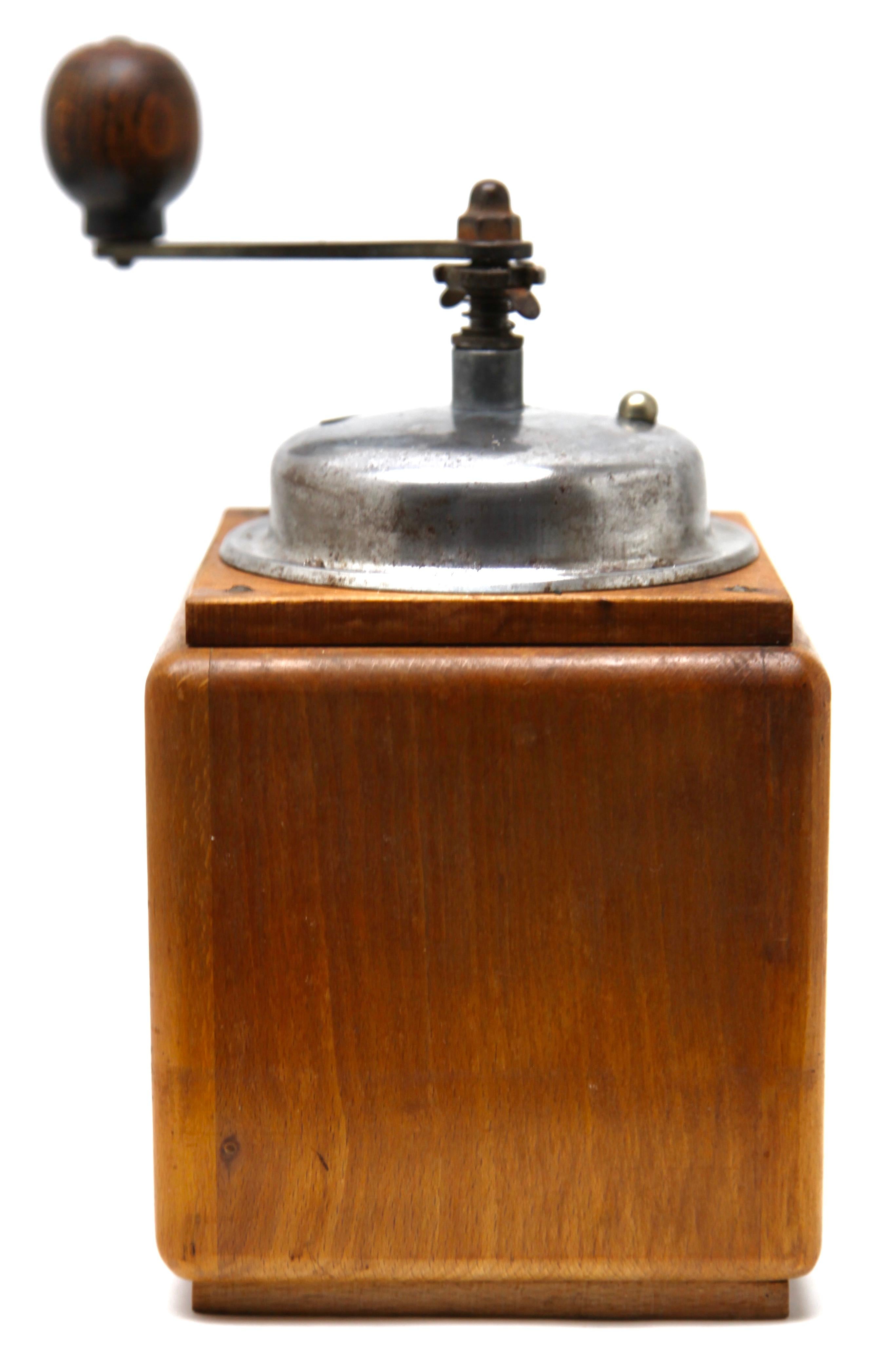 Vintage Coffee Grinder Leinbrock's Ideal 1940s-1950s Germany. Retro Kitchen In Good Condition In Verviers, BE