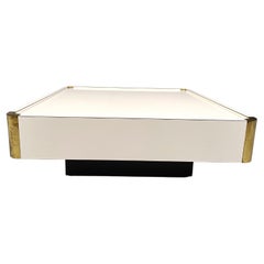 Vintage coffee table attributed to Willy Rizzo, 1970s Vintage coffee table attributed to Willy Rizzo, 1970s