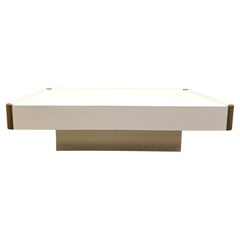 Table basse vintage attribuée à Willy Rizzo, 1970
