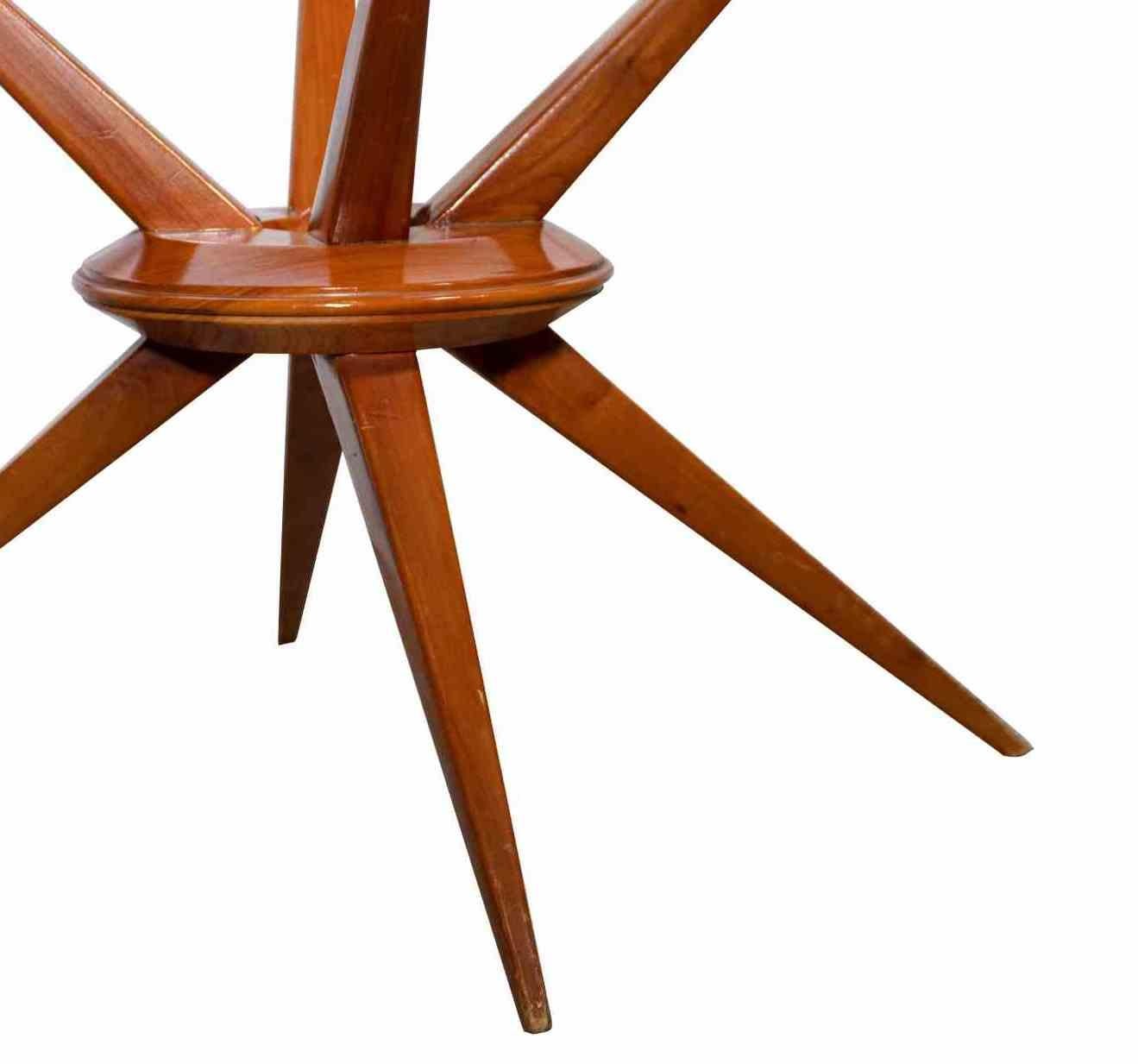 Verre Table basse vintage de Cesare Lacca, Italie, milieu du XXe siècle en vente